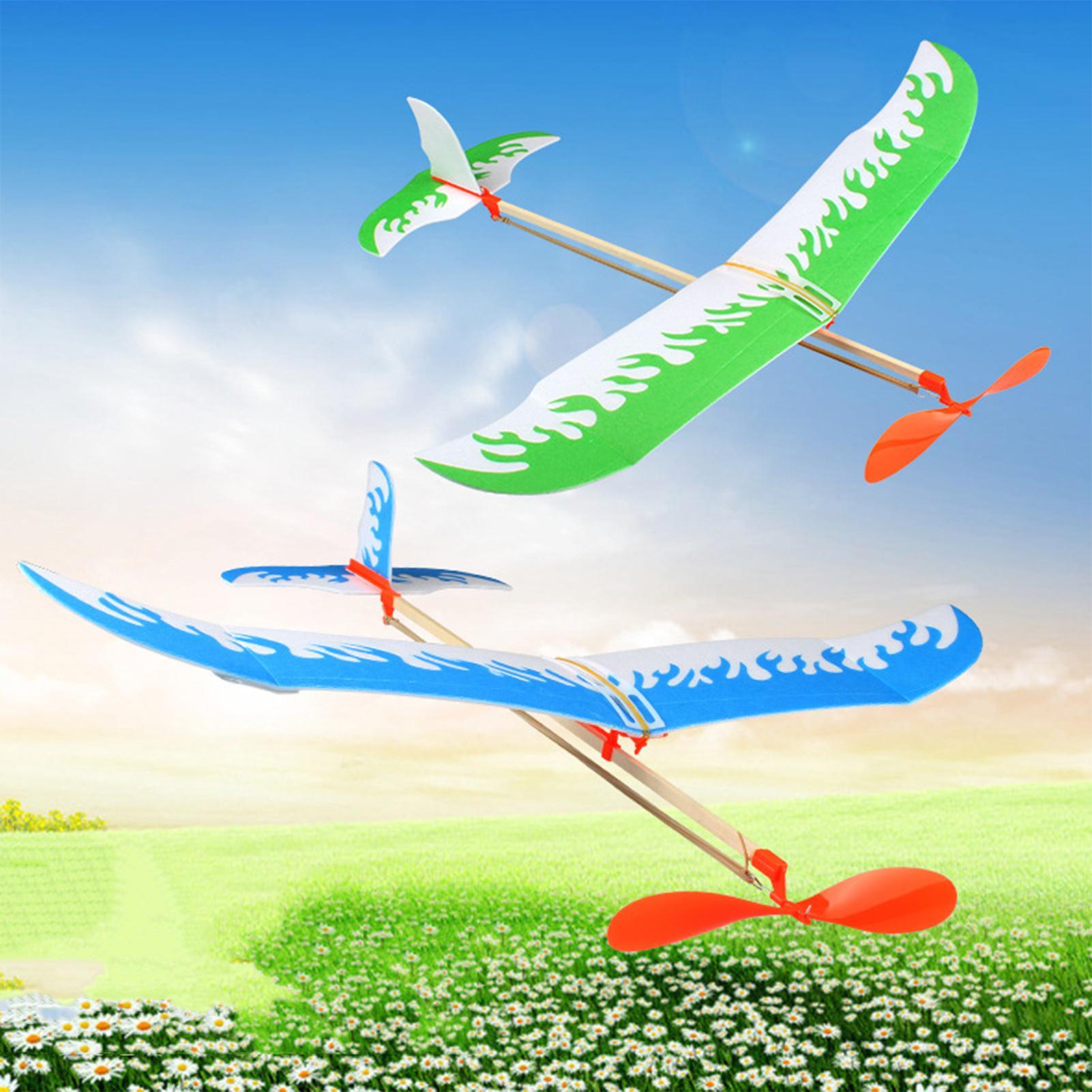 Outdoor Adventure Game - ゴムバンド飛行機動力グライダー航空機キット飛行ゲームプレイ子供学生大人アウトドアスポーツアクティビティおもちゃ