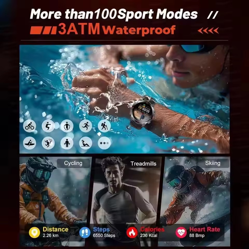 軍事専門家向け水泳スポーツスマートウォッチ メンズ 3ATM - Outdoor Adventure World のレビューと価格