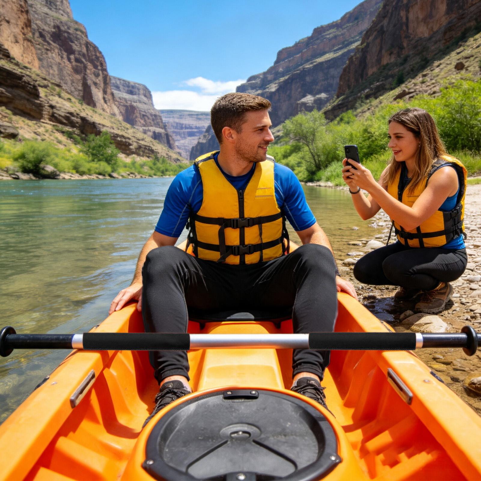 カヤックパドルグリップ 1ペア 滑り止めハンドルスリーブカバ - Outdoor Adventure Recreation のレビューと価格