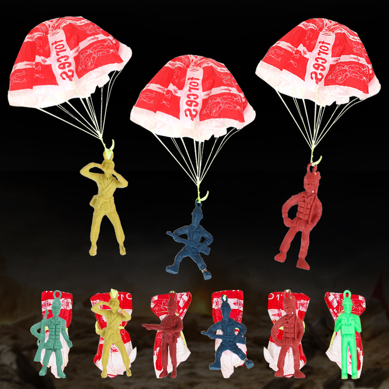 プラスチック製の子供用パラシュートおもちゃ,屋外の兵士,手投 - Outdoor Adventure Game のレビューと価格