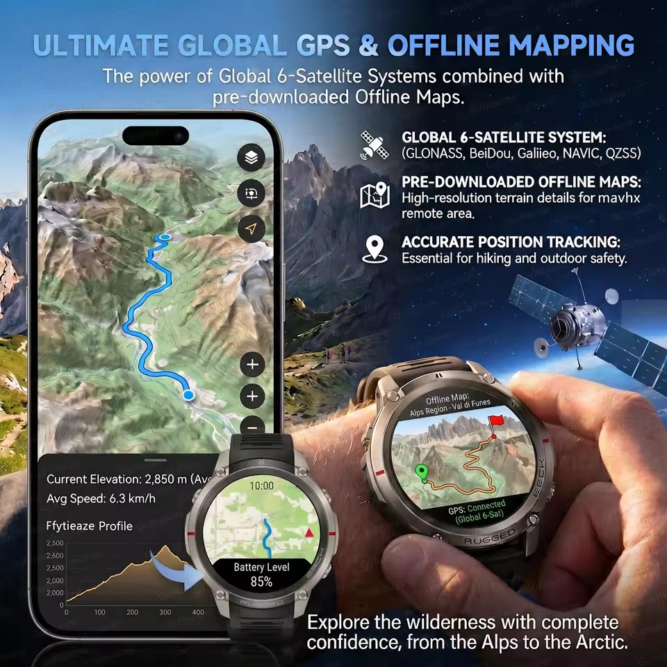 新しい内蔵 GPS アウトドアアドベンチャースマートウォッチ - Outdoor Adventure World のレビューと価格