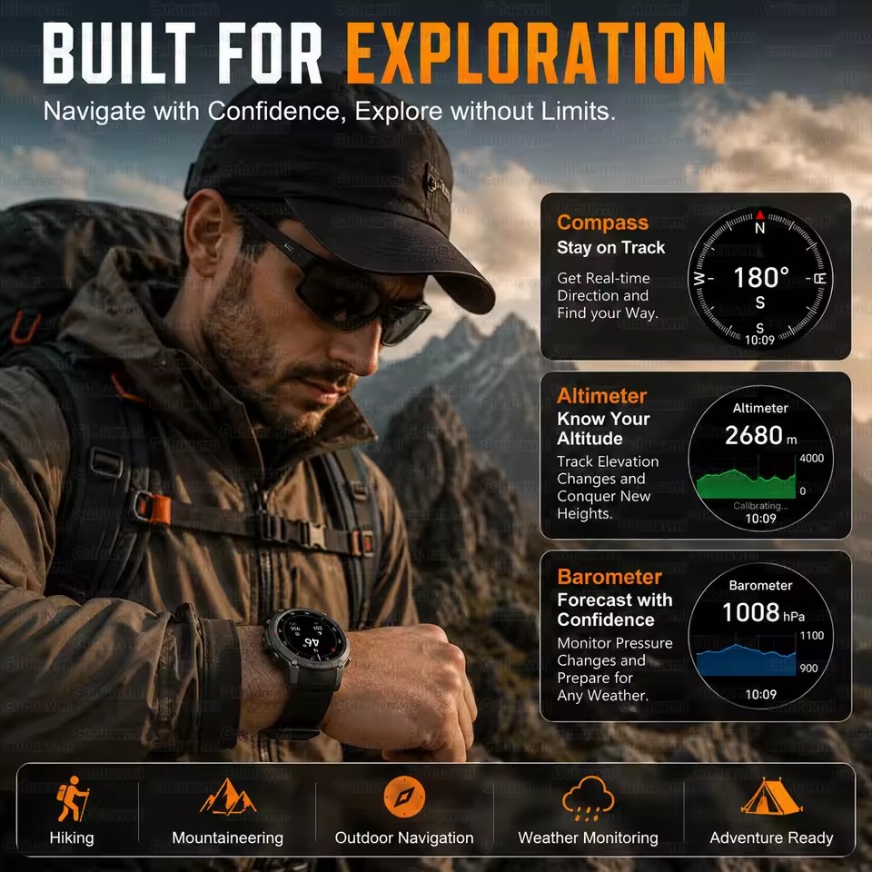 新しい内蔵 GPS アウトドアアドベンチャースマートウォッチ - Outdoor Adventure World のレビューと価格